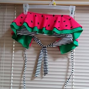 Bikini Top.  Watermelon Pattern.